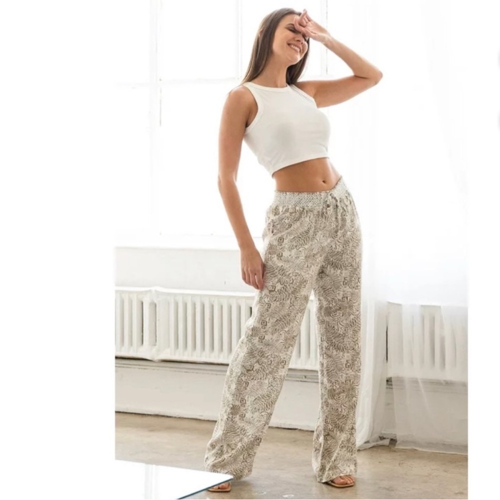 NWOT. Linen Blend Pants